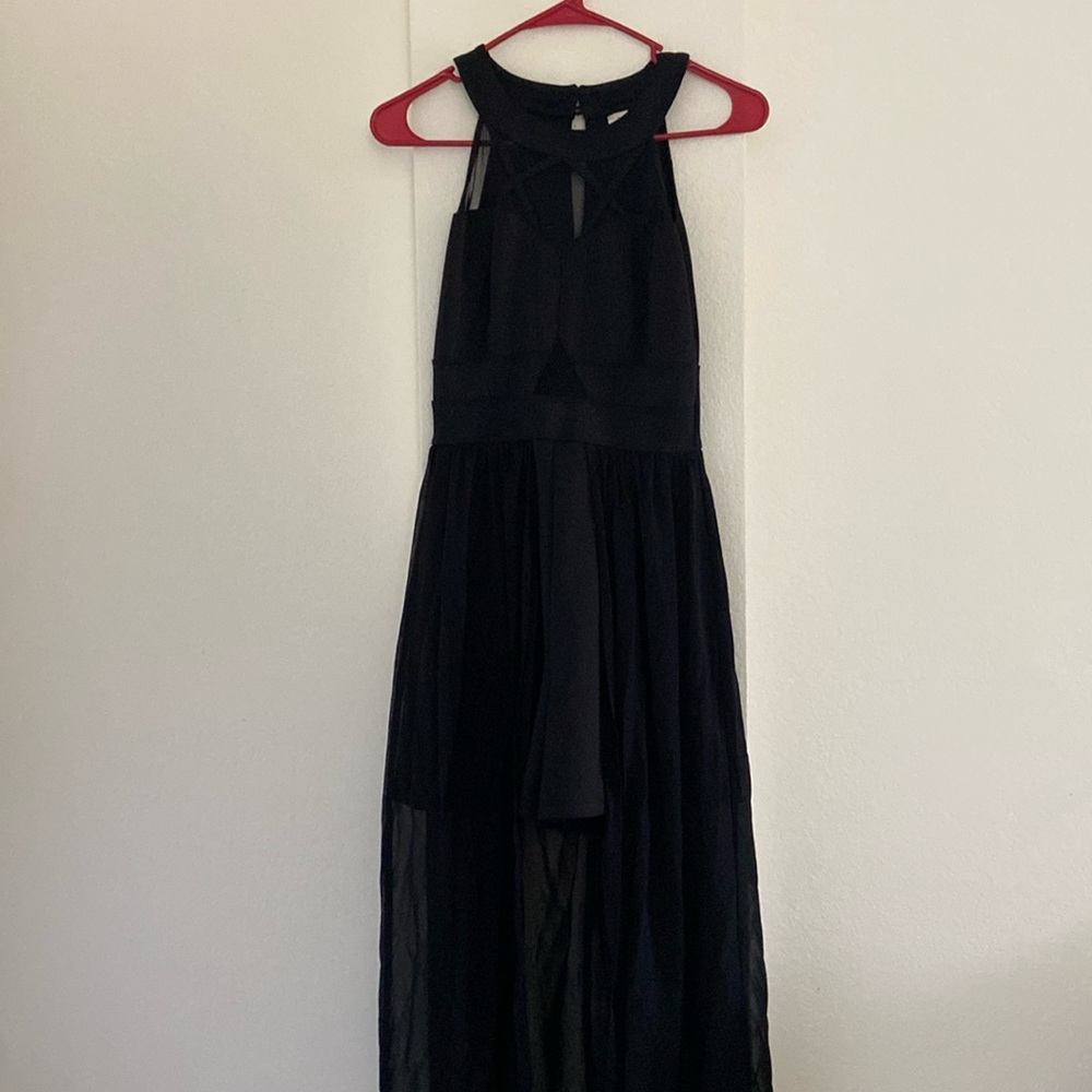 Maxi dress with inbuilt shorts